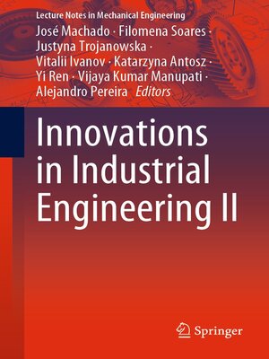 cover image of Innovations in Industrial Engineering II